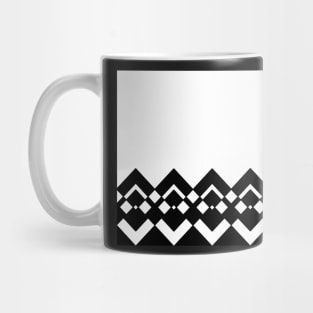 Abstract geometric pattern - black and white. Mug